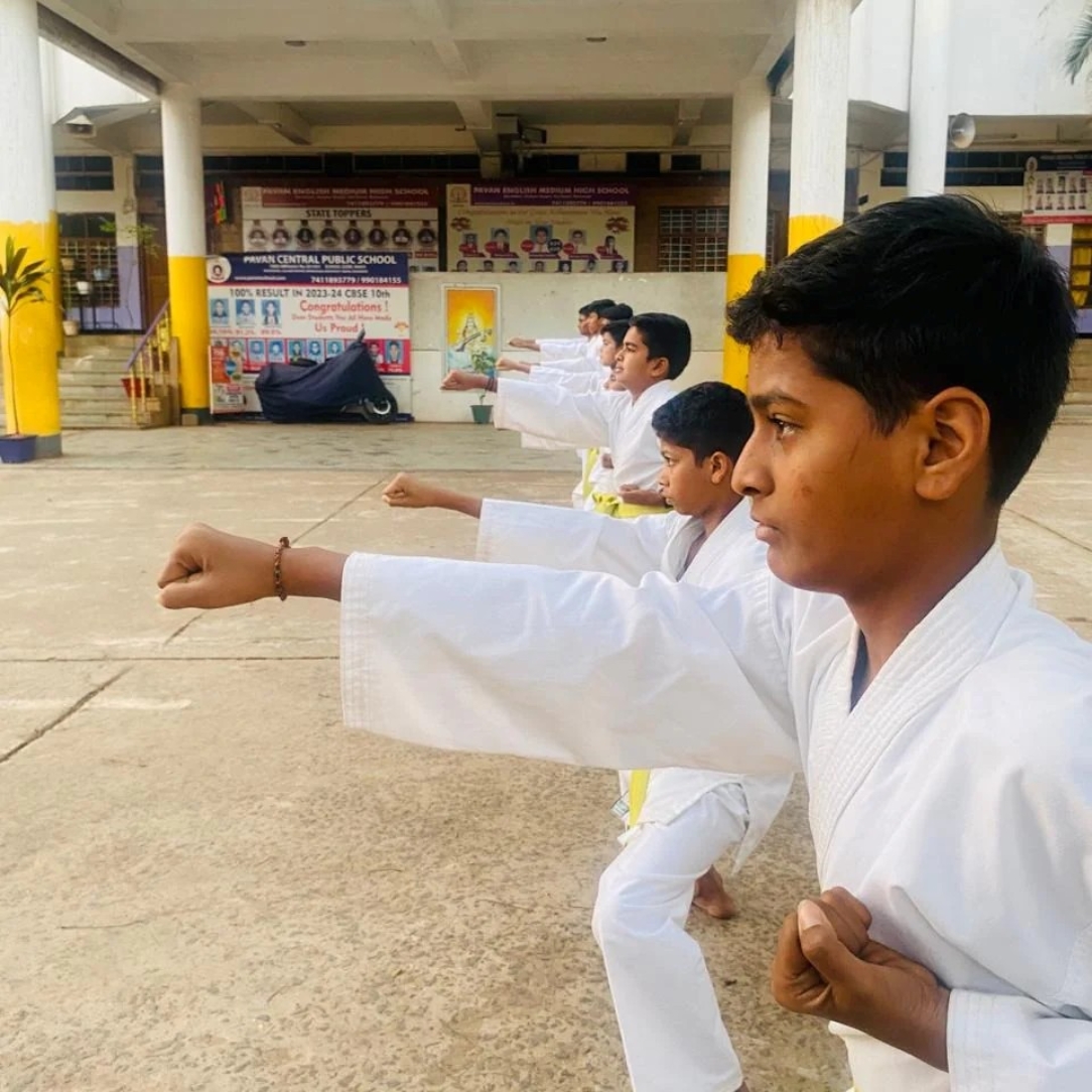 Karate training